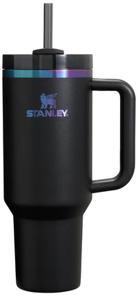 Thumbnail for STANLEY Quencher H2.0 Tumbler with Handle and Straw 40 oz | Flowstate 3-Position Lid | Cup Holder Compatible for Travel | Insulated Stainless Steel Cup | BPA-Free | Black Chroma