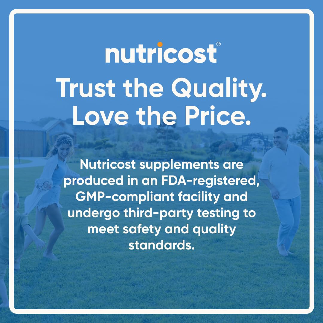 Nutricost Vitamin D3 + K2 (5000 IU D3 / 100mcg MK7), 120 Softgels – Gluten-Free & Non-GMO