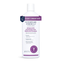 Thumbnail for Veterinary Formula Clinical Care Antiparasitic & Antiseborrheic Medicated Dog Shampoo, 16 oz – Paraben, Dye, Soap Free – Hydrating and Antifungal Shampoo for Dogs, White