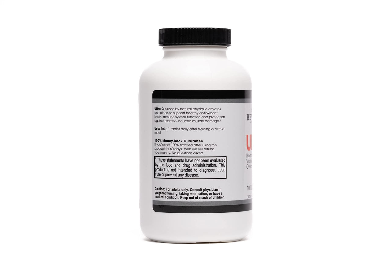 Beverly International Ultra-C, 100 Sustained-Release Vitamin C Tabs. Ideal for Overall Wellness and Recovery. Pharmaceutical Grade, Boost Your C
