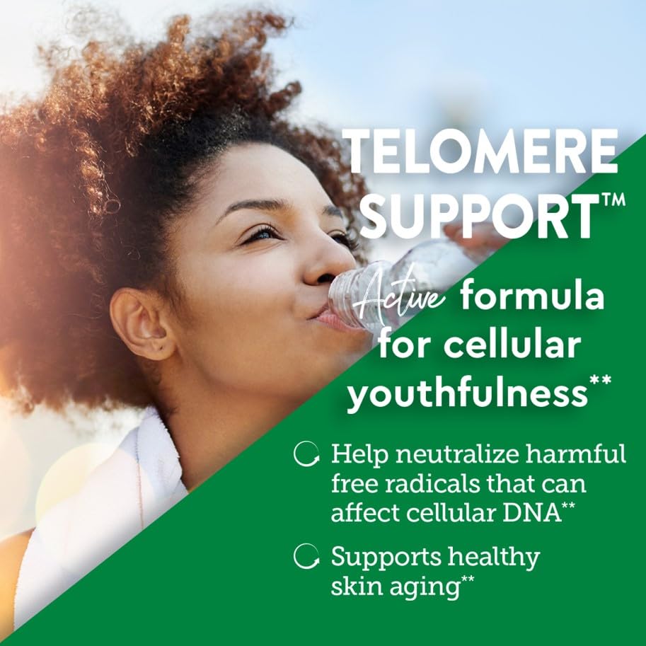 Country Life Ageless Theory Telomere Support- Certified Vegan and Gluten Free - Anti Aging Supplement - 60 Capsules - Resvinol Grape Extract - Immune & Cardiovascular Support
