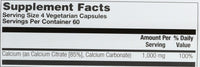 Thumbnail for Solaray Calcium Citrate, 240 Caps, 0.75 Bottle