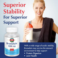 Thumbnail for KAL Bromelain Tablets, 1000 mg, 90 Count