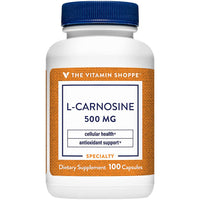 Thumbnail for The Vitamin Shoppe L-Carnosine 500MG, Antioxidant That Supports Cardiovascular & Cellular Health (100 Capsules)