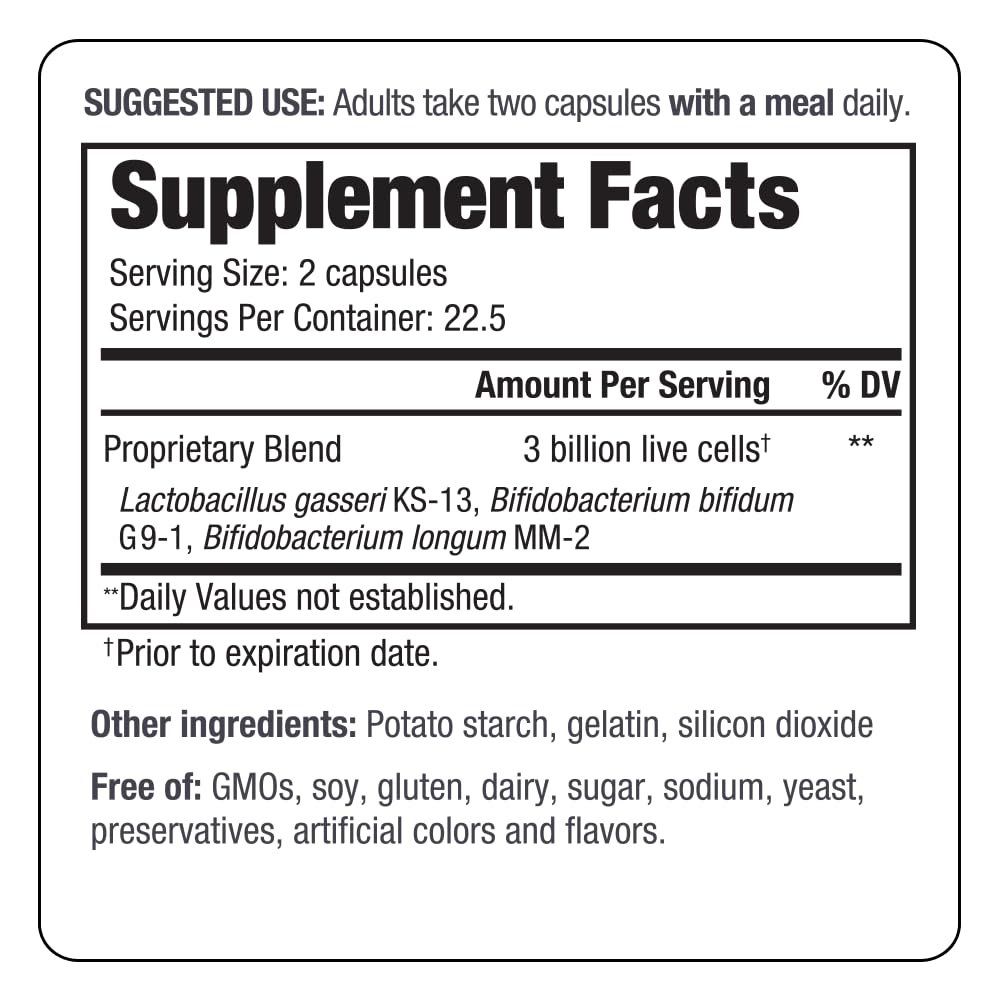 Kyolic Kyo-Dophilus Daily Probiotic, Immune Health & Digestive Support*, 45 Capsules