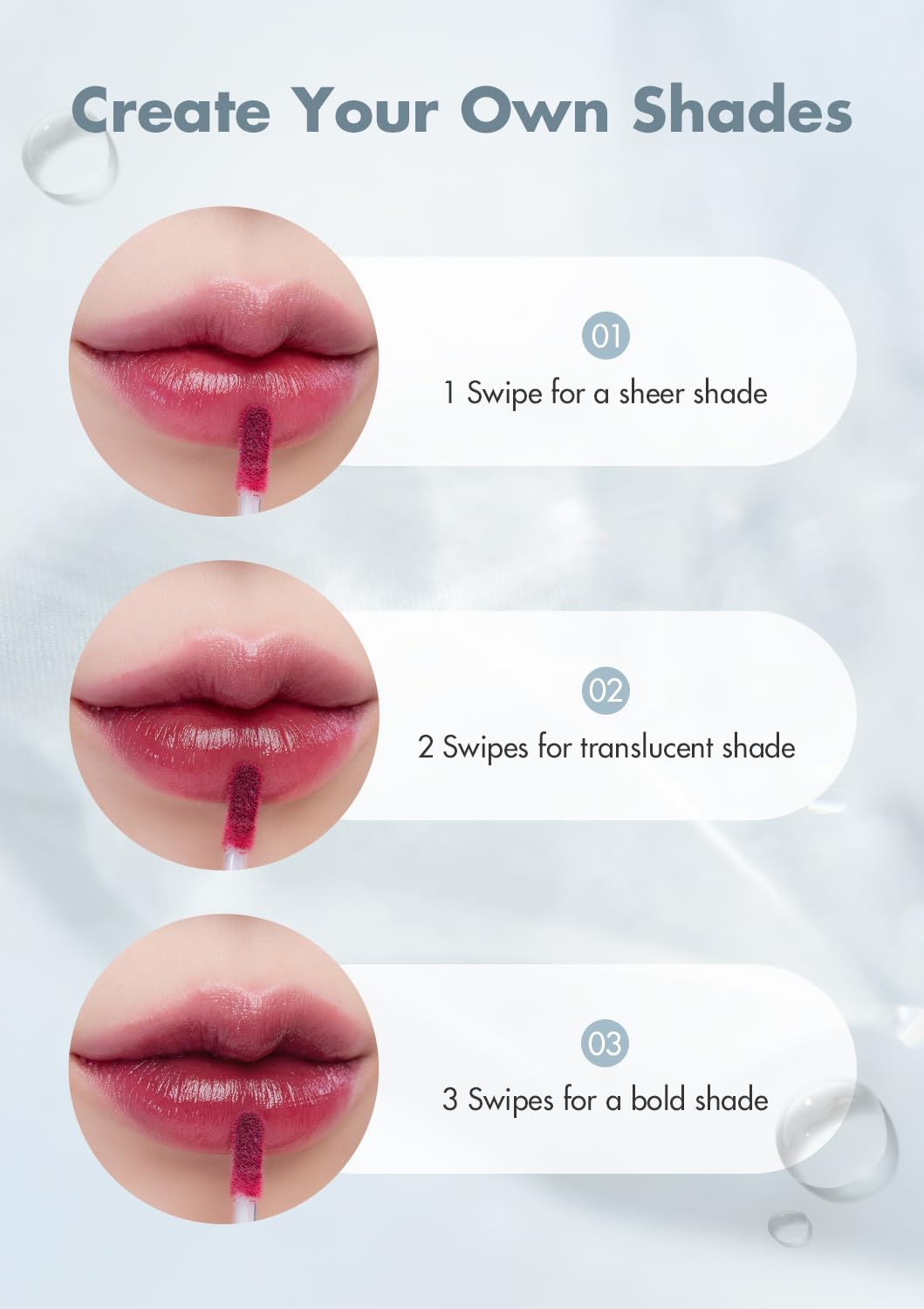 rom&nd DEWY·FUL Water Tint 06 Thulian - K-Beauty Cool Cream Pink Lip Stain for Hydrating Dewy Gloss & Non-Sticky, Long-Lasting Comfort