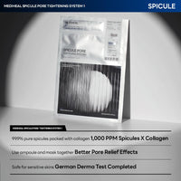 Thumbnail for Mediheal Collagen Spicule 1000ppm Intensive Serum – Micro Needle Serum for Pore Care, Soothing & Skin Texture Improvement, 2-Step,Collagen Spicule Ampoule and Gel Mask Set,Skin Booster,4pcs