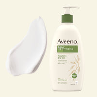 Thumbnail for Aveeno Daily Moisturizing Body Lotion with Soothing Oat and Rich Emollients to Nourish Dry Skin, Fragrance-Free, 12 Fl Oz (Pack of 6)