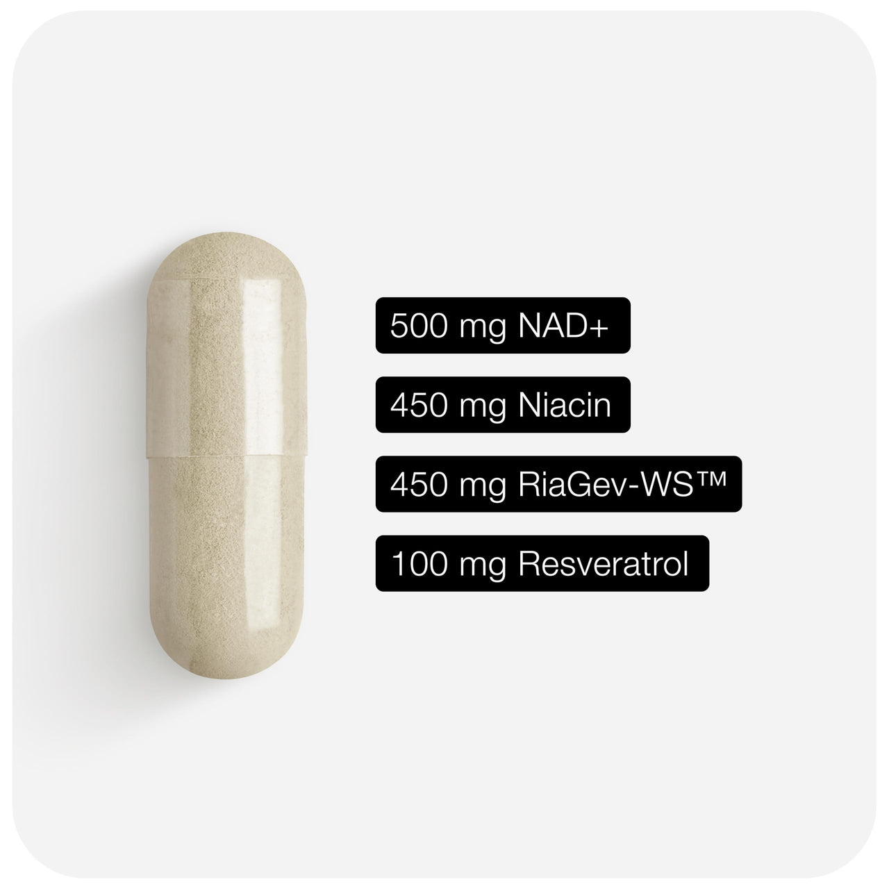 Toniiq Ultra High Strength 1500mg NAD+ Supplement - Clinically Studied Ingredients with Patented RiaGev-WS™, Resveratrol, and Niacin - 60 Capsules