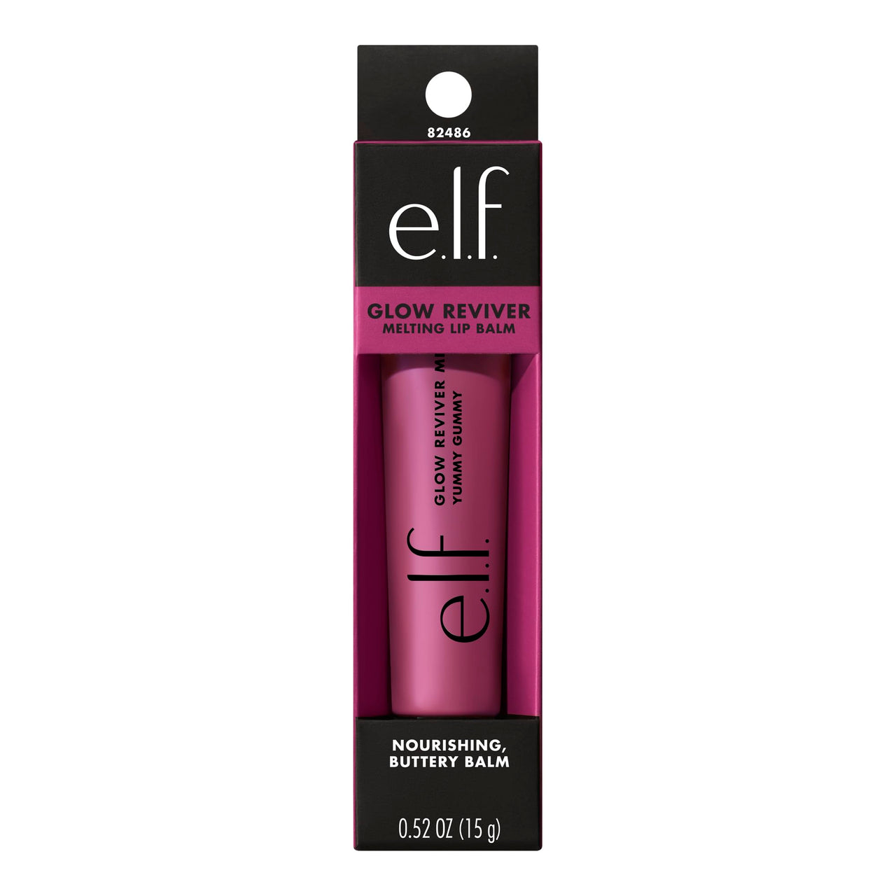 e.l.f. Glow Reviver Melting Lip Balm, Hydrating Tinted Lip Balm For A Glossy Finish & Soft, Supple Lips, Vegan & Cruelty-Free, Yummy Gummy