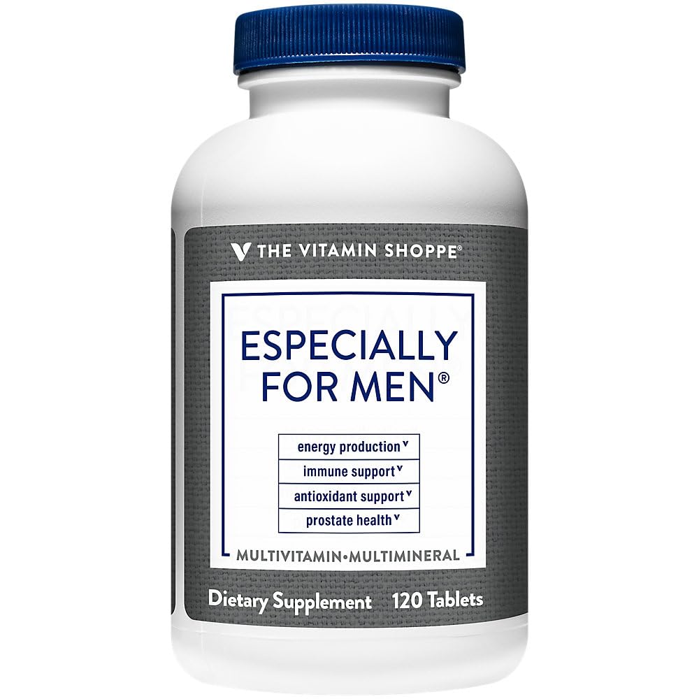 The Vitamin Shoppe Men's Multivitamin - Complete Daily Multi with Essential Vitamins & Minerals for Men's Health (120 Tablets)