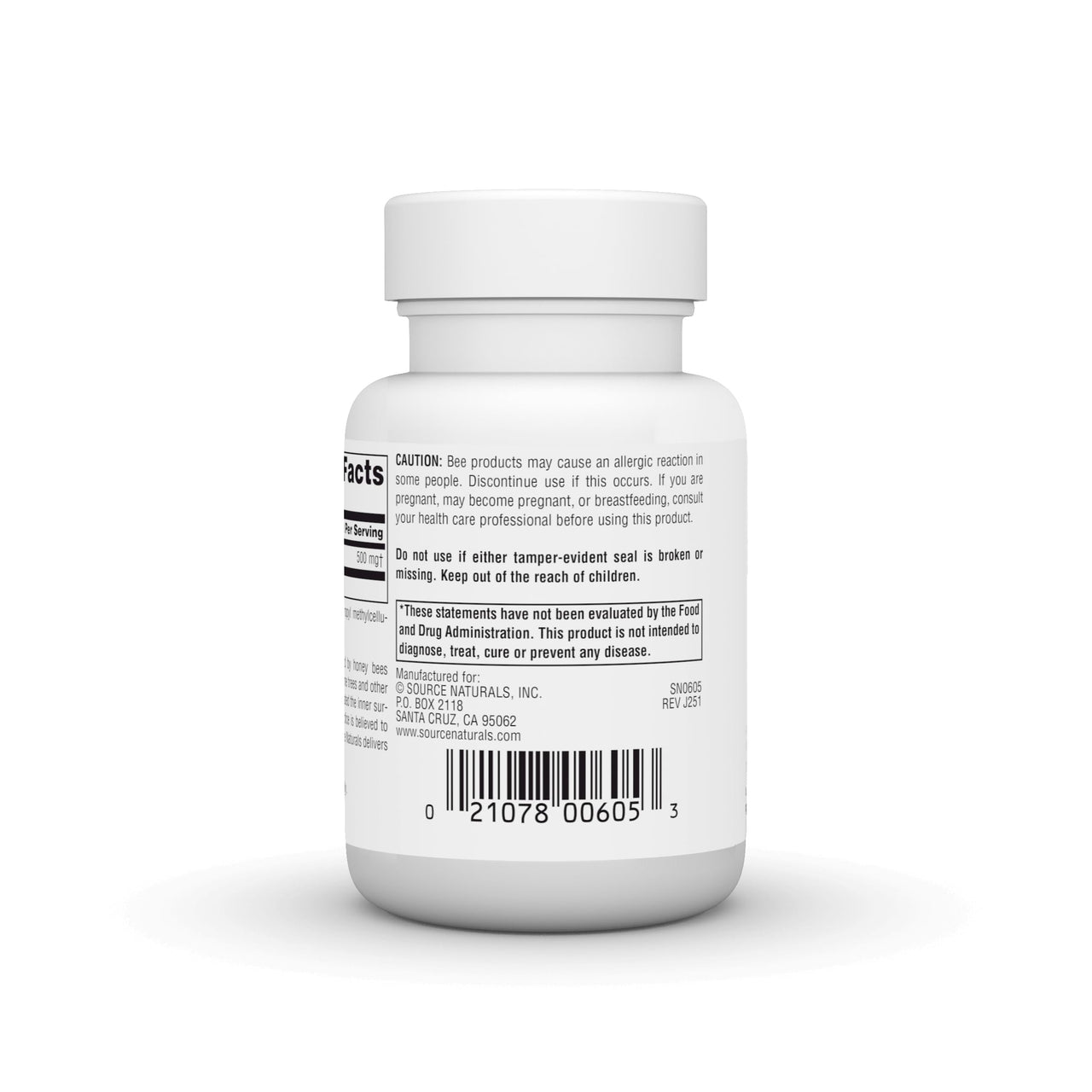 Source Naturals Propolis Extract Dietary Supplement Produced by Honey Bees - 500 mg 30 Capsules