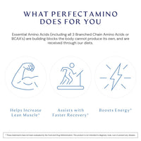 Thumbnail for BodyHealth PerfectAmino Tablets (150 ct), Essential Amino Acid with BCAAs + Lysine, Phenylalanine, Threonine, Methionine, Tryptophan, Supplement for Muscle Mass Production, Recovery & Strength