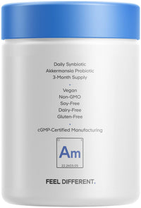 Thumbnail for Codeage Akkermansia Muciniphila Probiotic Ultra - High-Potency 500M AFUs Akkermansia Probiotic Supplement - Enhanced Daily Probiotic & Prebiotic, Chicory Inulin - 3-Month Supply - 90 Capsules