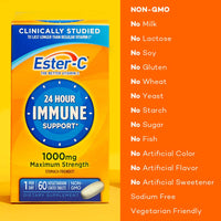 Thumbnail for Ester-C Vitamin C, 1,000 mg, 60 Coated Tablets (Packaging May Vary)