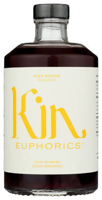 Thumbnail for Kin Euphorics Elixir High Rhode Energy Drink, Non Alcoholic, Gently Caffeinated, 16.9 Fluid Ounce (Pack of 6)