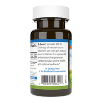 Thumbnail for Carlson Labs E-Gems Natural Vitamin E, 400 IU, 60 Softgels