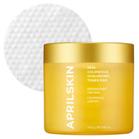Thumbnail for APRILSKIN Calendula PHA Hyaluronic Toner Pads | Vegan, Cruelty Free | Exfoliating, refining pores & hydrating for dry, sensitive, acne-prone skin | 60 pads | No sulfates and artificial fragrance