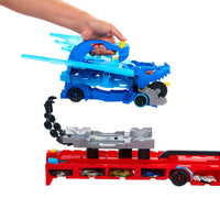 Thumbnail for Hot Wheels City Toy Car Track Set, Ultimate Dual Dragon Transporter & 2 Die-Cast Cars, Large-Scale & Detachable Dragon, Stores 20+ Vehicles