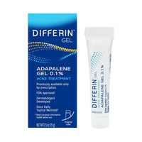 Thumbnail for Differin Acne Treatment Gel, 30 Day Supply, Retinoid Treatment for Face with 0.1% Adapalene, Gentle Skin Care for Acne Prone Sensitive Skin, 15g Tube (Packaging May Vary)