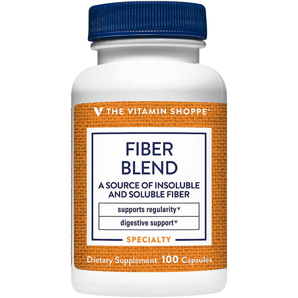 The Vitamin Shoppe Fiber Blend, Natural Source Insoluble and (100 Capsules)