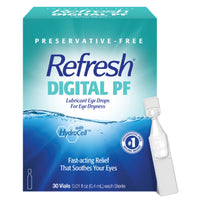 Thumbnail for Refresh Digital PF Lubricant Eye Drops For Dry Eyes, Preservative-Free, 0.01 Fl Oz Single-Use Containers, 30 Count