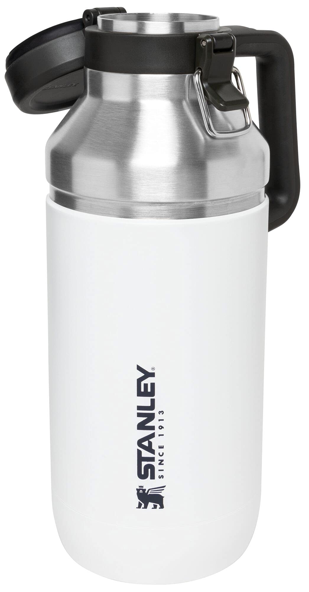 Stanley GO Growler 64 oz | Keeps Beer Cold or Coffee Hot | Leakproof Steel Lined Lid and Easy to Carry Handle | Insulated Stainless Steel Beverage Container | BPA-Free | Polar