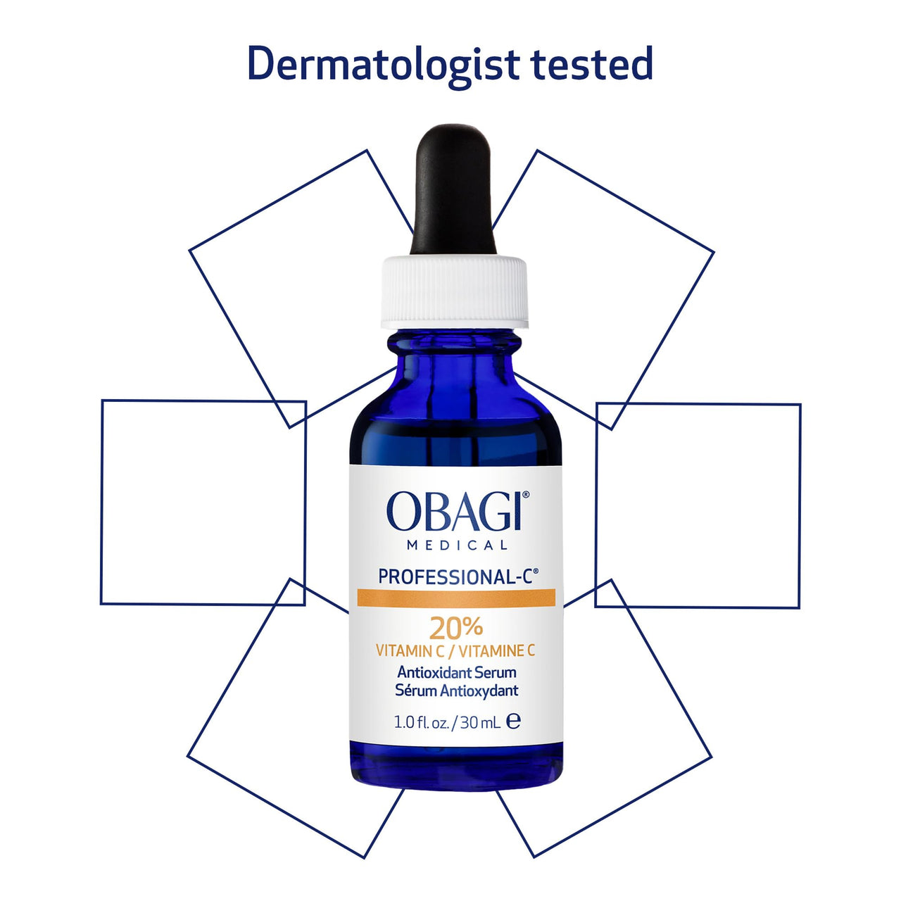 Obagi Professional C Serum 20%, Vitamin C Facial Serum with Concentrated 20% L Ascorbic Acid for Normal to Oily Skin, 1.0 Fl Oz Pack of 1