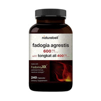 Thumbnail for NatureBell Fadogia Agrestis - 240 Capsules - 600mg Fadogia Agrestis with 400mg Tongkat Ali - High Strength Extracts for Vitality & Workout Performance Support*
