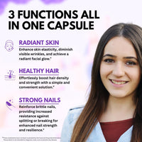 Thumbnail for VITBOOST Biotin with Hyaluronic Acid, Collagen and Keratin – 25000 mcg Hair Growth Vitamins for Men and Women – Nails and Skin, USA Made - Third Party Tested, B1, B2, B3, B6, B7 Complex - 60 Capsules
