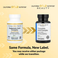 Thumbnail for California Gold Nutrition Hyaluronic Acid Complex with L-Proline, French Grape Seed and French Maritime Pine Bark Extract, 60 Veggie Capsules