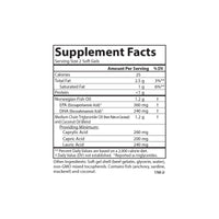 Thumbnail for Carlson - MCT & Omega-3, Coconut Oil, Caprylic & Capric Acids, EPA & DHA, Energy Production, Fat Metabolism & Brain Health, 60 Softgels