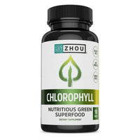 Thumbnail for Zhou Chlorophyll Tablets - Chlorophyll Pill Supplement for Women and Men, Health and Wellness Support, Daily Super Greens with Natural Vitamins and Minerals - 90 Tablets