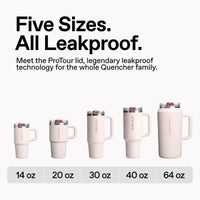 Thumbnail for STANLEY Quencher ProTour Flip Straw Tumbler with Leakproof Lid 40 oz | Built-In Straw and Handle | Cup Holder Compatible for Travel | Insulated Stainless Steel Cup | BPA-Free | Cream