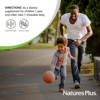 Thumbnail for NaturesPlus GI Natural Probiotic Kids, Mixed Berry - 30 Chewables - Digestive & Immune Health Just for Kids - Gluten Free - 30 Servings