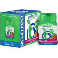 Thumbnail for BioTrust Mojo H2O Natural Water Enhancer Drops, B Vitamins and Electrolytes, Sugar-Free, Zero Calories, Naturally Flavored & Sweetened (Strawberry Watermelon, 4 pk)