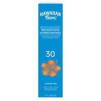 Thumbnail for Hawaiian Tropic Weightless Hydration Water Sunscreen Mist for Face SPF 30 | Non-Aerosol Sunscreen Spray Travel Size, Beach Essentials, Summer Essentials, Travel Sunblock Face SPF Spray, 2.1 fl oz
