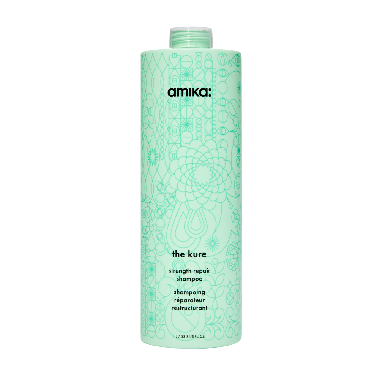 amika the kure strength repair shampoo, 1000ml