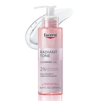 Thumbnail for Eucerin Radiant Tone Face Cleanser Gel with 2% Exfoliating AHA Complex, Gentle Face Wash Improves Skin Clarity and Boosts Radiance, All Skin Types, 6.8 Fl Oz Bottle