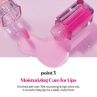 Thumbnail for ETUDE Dear Darling Oil Tint #2 Plum Berry 4g | High Moisturizing and Strong Hydrating Lip Oil/Lip Gloss | Smooth and Moist Lips | Non-Sticky Lip Oil Tint For Dry Lips | K-beauty
