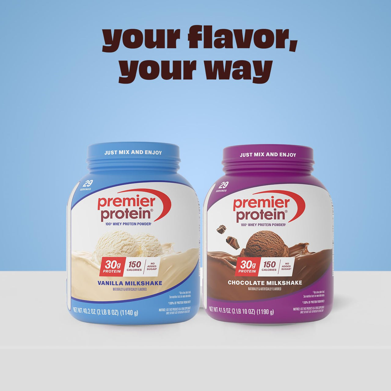 Premier Protein Powder, Vanilla Milkshake, 30g Protein, 1g Sugar, Gluten Free, No Soy, 40.2 oz (29 Servings)