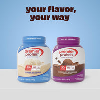 Thumbnail for Premier Protein Powder, Vanilla Milkshake, 30g Protein, 1g Sugar, Gluten Free, No Soy, 40.2 oz (29 Servings)
