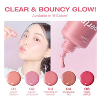 Thumbnail for PERIPERA SYRUPY TOK CHEEK 5 Colors, Liquid Blush, Dewy Finish and Hydrates All day, Soft Velvet Texture Face Cheek Tint (05 COOL APPLE, One Size)