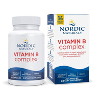 Thumbnail for Nordic Naturals Vitamin B Complex - 45 Capsules Thiamine, Riboflavin, Niacin, B6 & B12, Folate, Biotin, Pantothenic Acid Heart Brain Health, Energy, Metabolism Non-GMO Servings