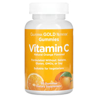 Thumbnail for California Gold Nutrition Vitamin C Gummies, Natural Orange Flavor, Gelatin Free, 90 Gummies, 2 Pack