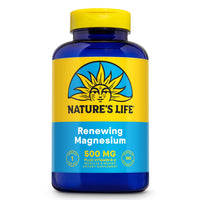 Thumbnail for Natures Life Renewing Magnesium 500 mg - Plus Vitamin B-6 - Muscles and Nerves Support - Lab Verified (180 Servings, 180 VegCaps)