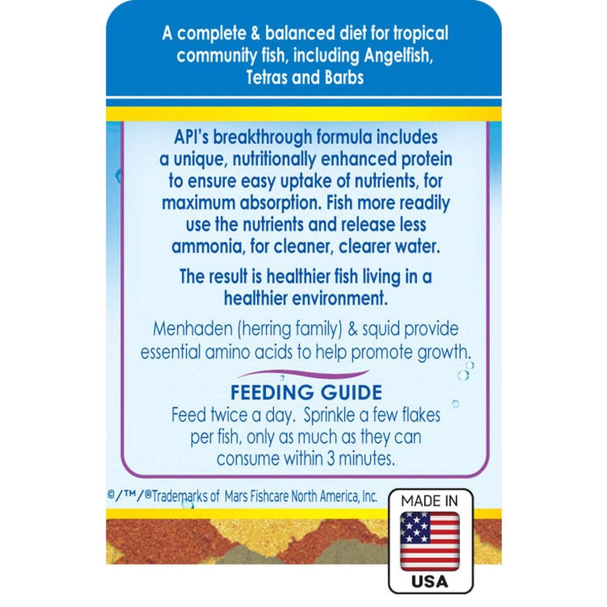 API TROPICAL FLAKES Fish Food .36-Ounce Container