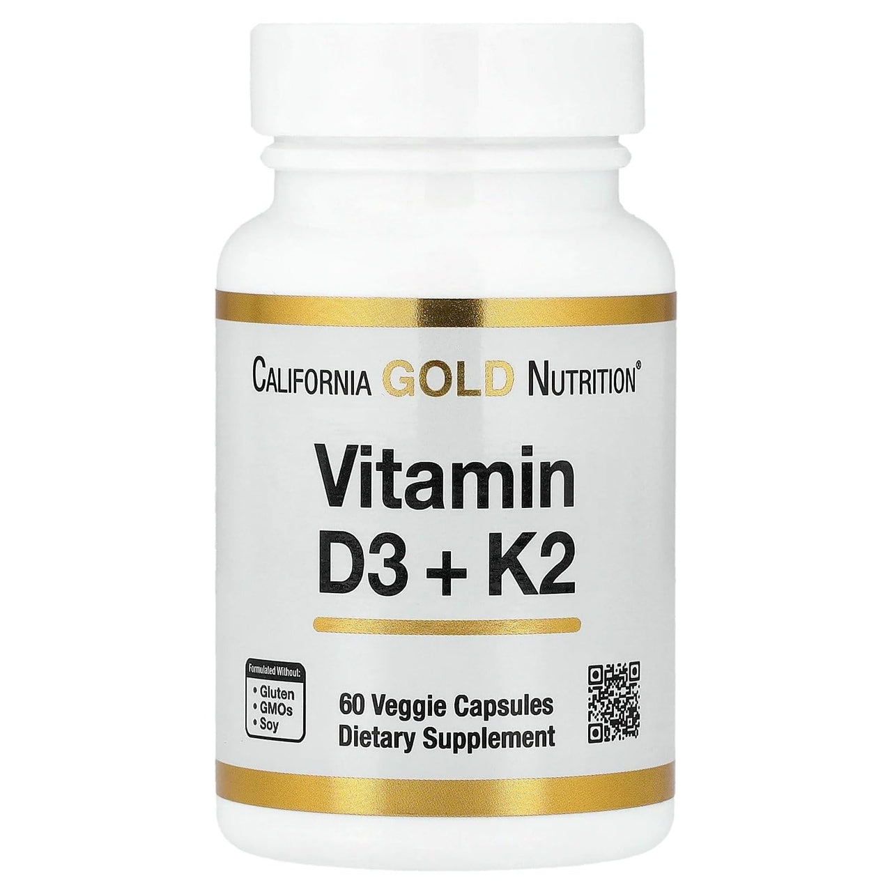 Lake Avenue Nutrition, Vitamin D3 + K2, 60 Veggie Capsules