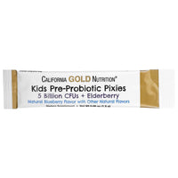 Thumbnail for Kids Pre-Probiotic Pixies with Elderberry & Blueberry, 5 Billion CFUs, 30 Packets, 1.5g Each by California Gold Nutrition