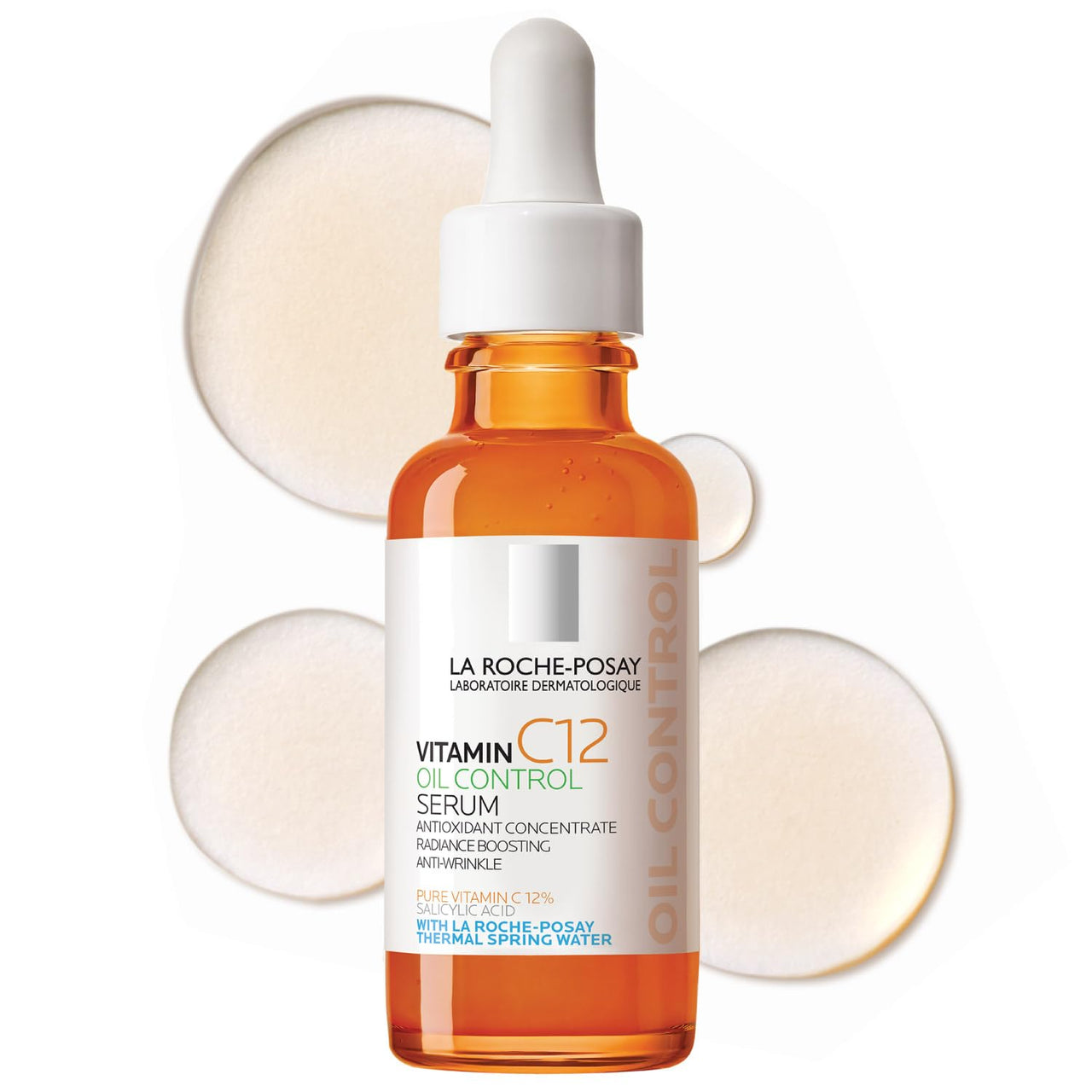 Buy La Roche-Posay Pure 12% Vitamin C Oil Control Serum For Face With Hyaluronic Acid & Salicylic Acid, Hydrating Face Serum for Oily & Combination Skin, Boost Radiance & Reduce Wrinkles Online